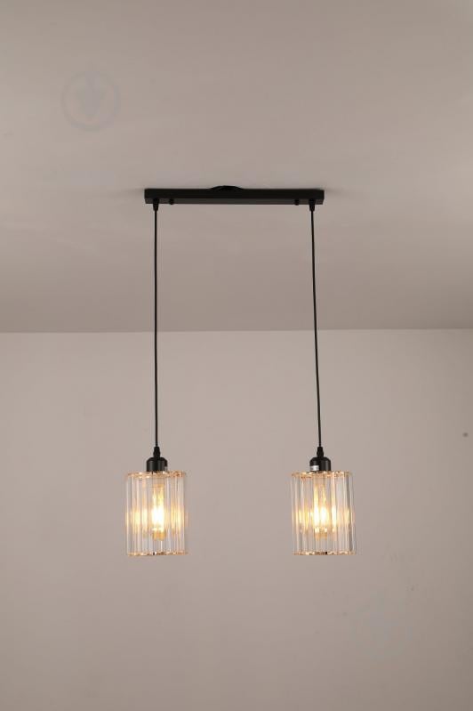 Люстра подвесная Sirius Ajeda GLD-20996-2 BK+CR 2x60 Вт /E27 41045 - фото 1