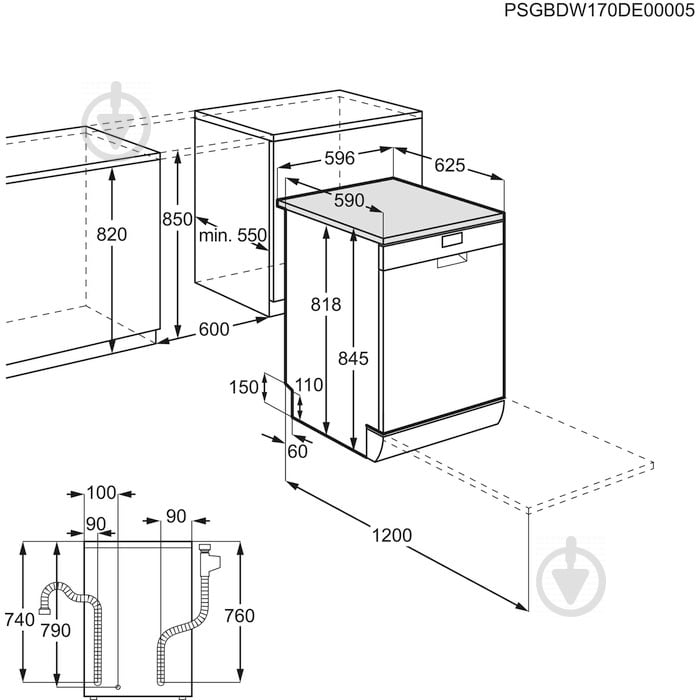 Посудомийна машина Zanussi ZDF26004XA - фото 6