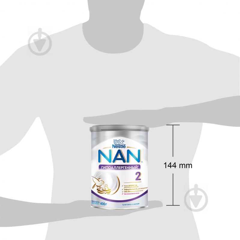 Суха молочна суміш Nestle NAN 2 гіпоалергенна 400 г 7613031251742 - фото 4