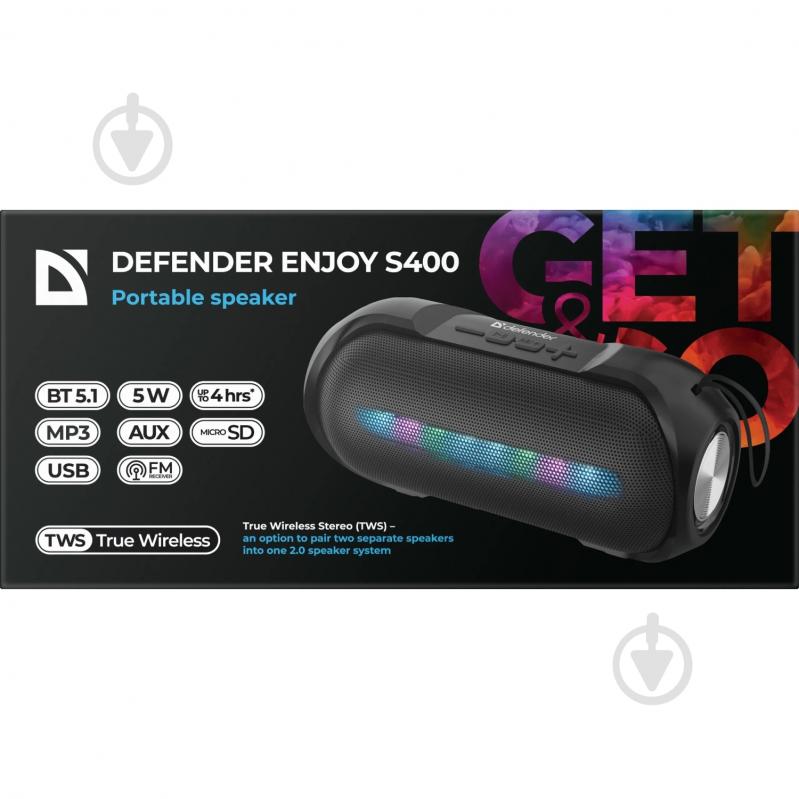 Акустическая система Defender Enjoy S400 1.0 black - фото 4