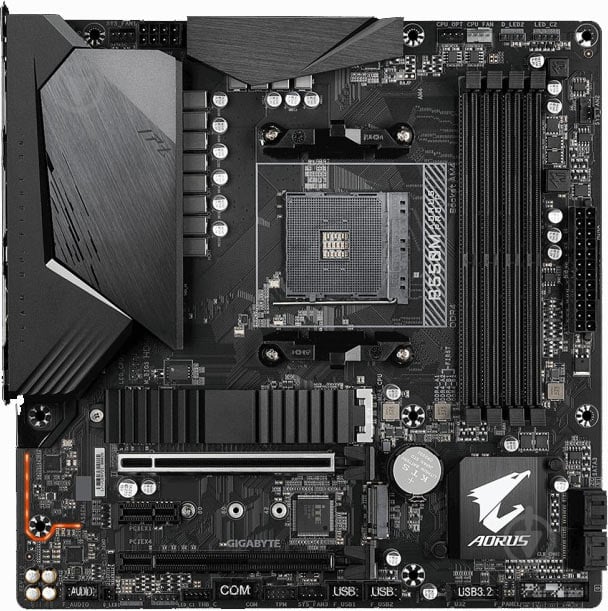 Материнская плата Gigabyte B550M AORUS PRO-P (Socket AM4, AMD B550, mirco ATX) - фото 1