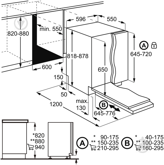 Вбудовувана посудомийна машина Zanussi ZDT26022FA - фото 6