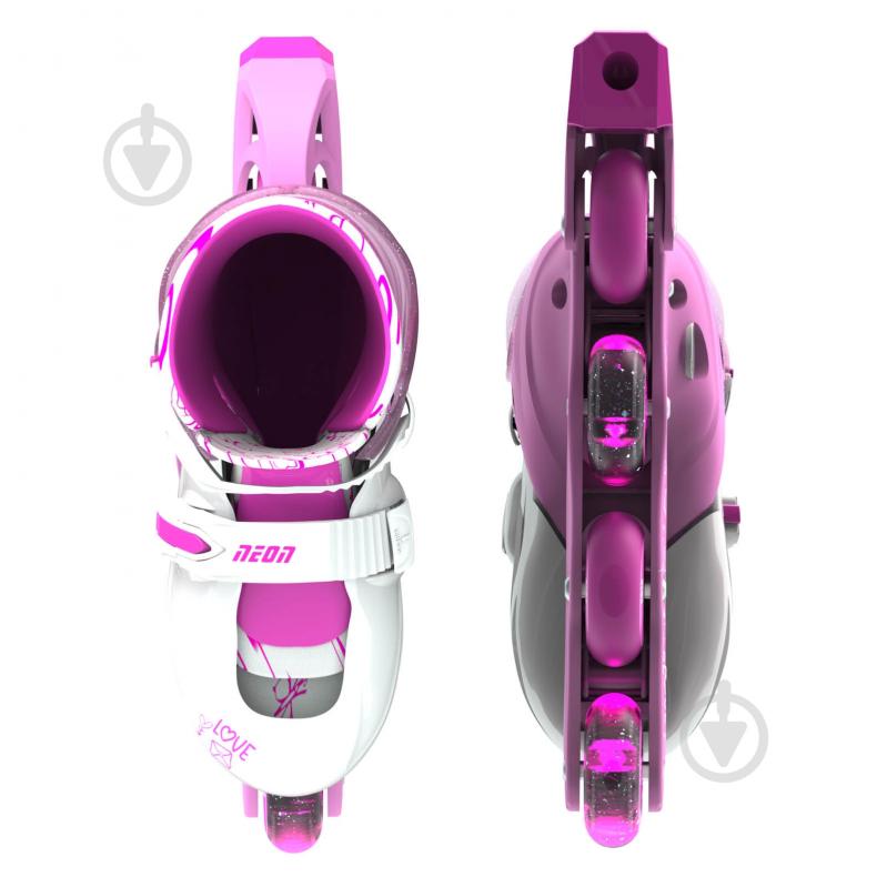 Роликовые коньки Yvolution NT07P4 р. 30-33 розовый - фото 3