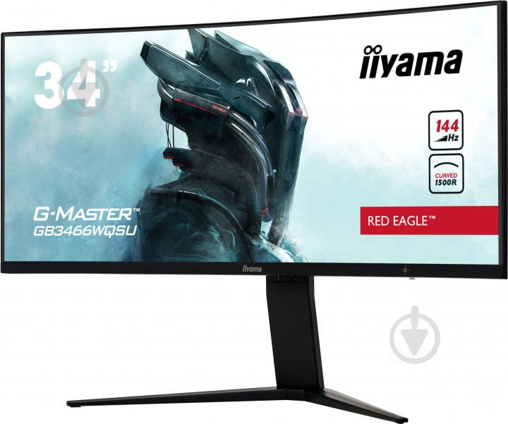 Монитор Iiyama G-Master Red Eagle 34" (GB3466WQSU-B1) - фото 3