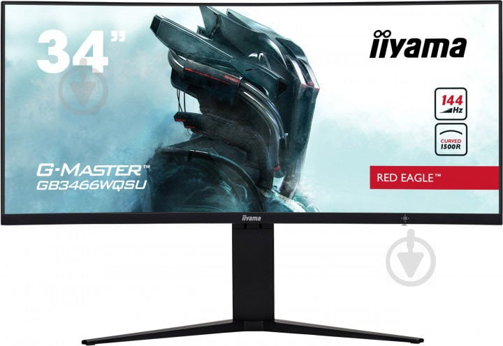 Монитор Iiyama G-Master Red Eagle 34" (GB3466WQSU-B1) - фото 1