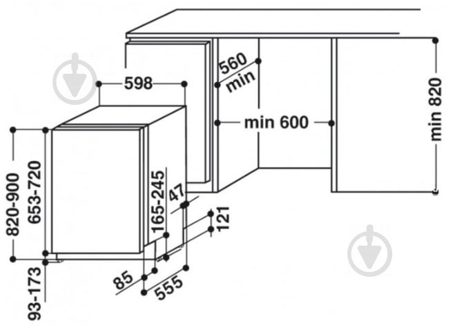 Встраиваемая посудомоечная машина Whirlpool WIP 4O32 PG E - фото 2