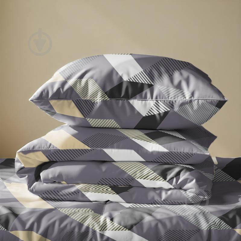 Комплект постельного белья GEOMETRIC front семейный мульти Zastelli - фото 3