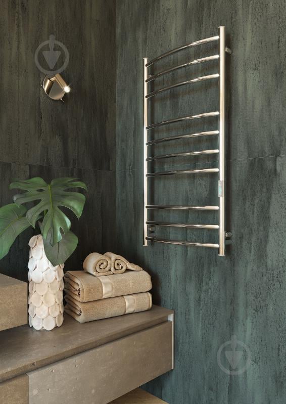 Полотенцесушитель электрический Elna Ладер 10 (960х480х100) нержавека с диммером t - фото 4 Полотенцесушитель электрический Elna Ладер 10 (960х480х100) нержавека с диммером t - фото 4