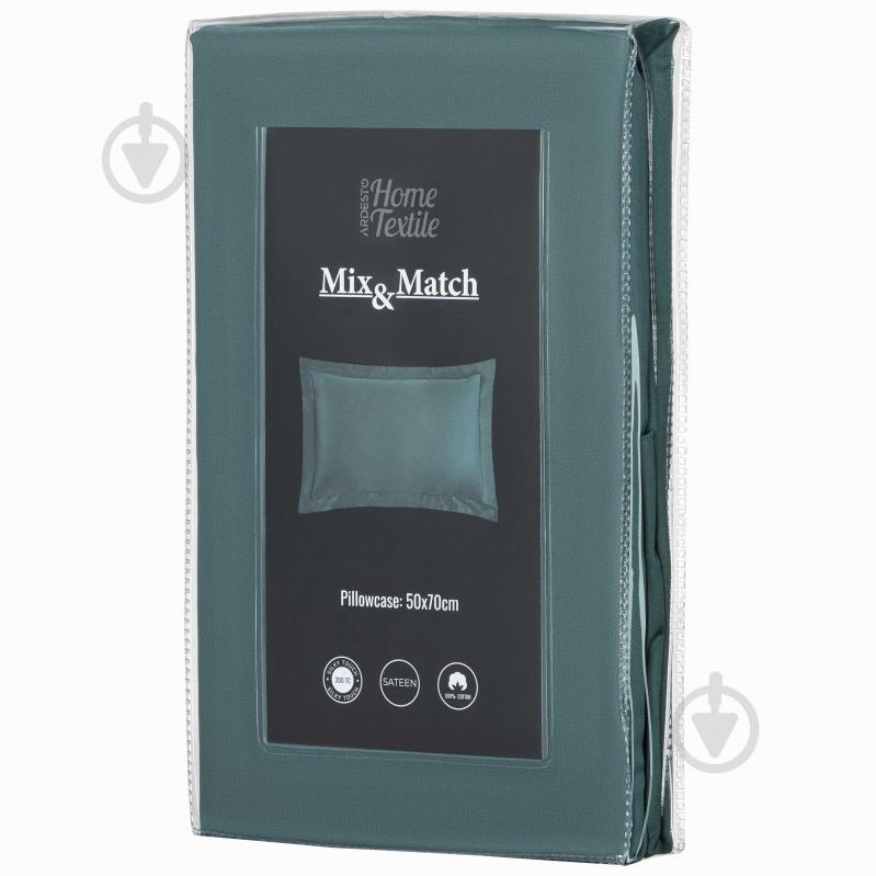Наволочка Mix&Match Premium Ardesto ART5070PCE 50x70 см зеленый Ardesto - фото 5 Наволочка Mix&Match Premium Ardesto ART5070PCE 50x70 см зеленый Ardesto - фото 5
