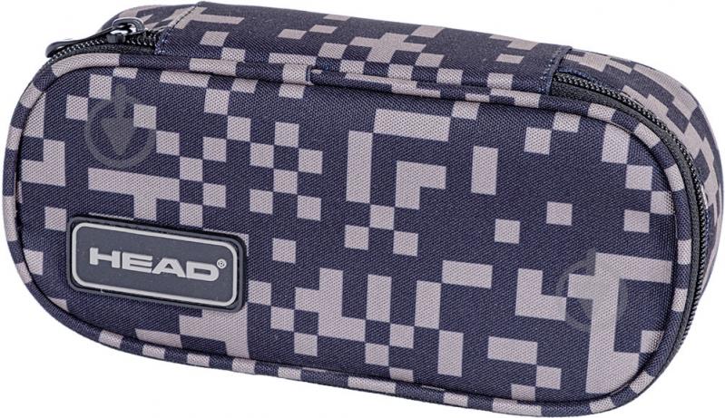 Пенал на молнии AC6 PIXEL GREY Head - фото 1