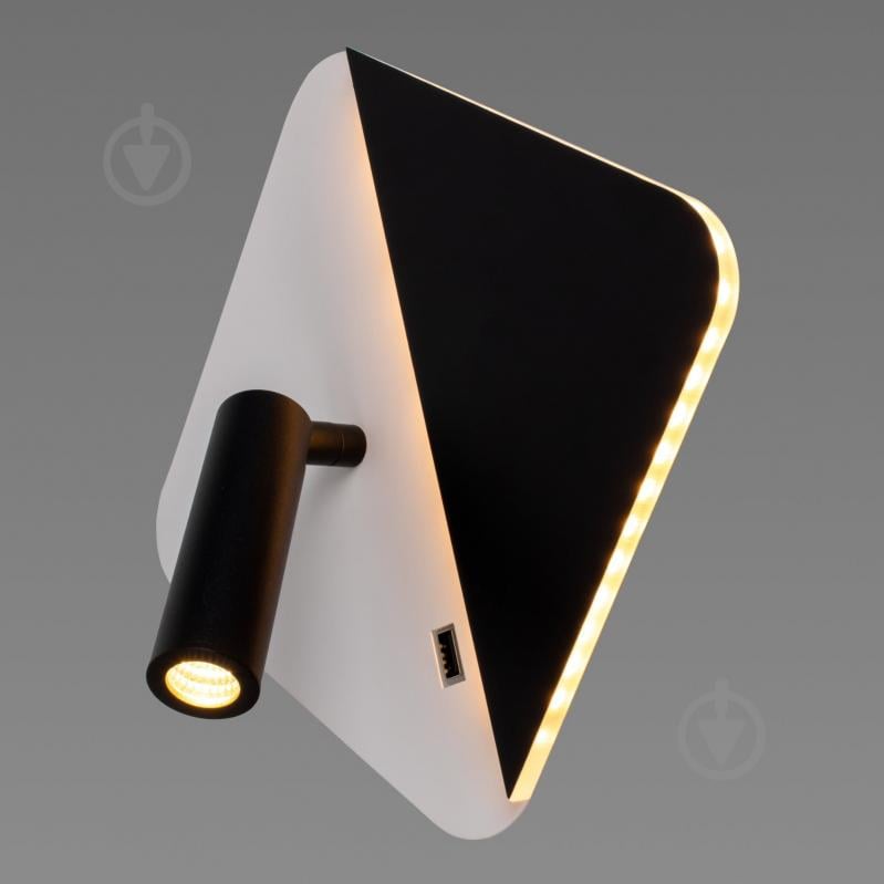 Бра Sirius 8926 S-USB 1x10 Вт без цоколя бело-черный 8926 - фото 1