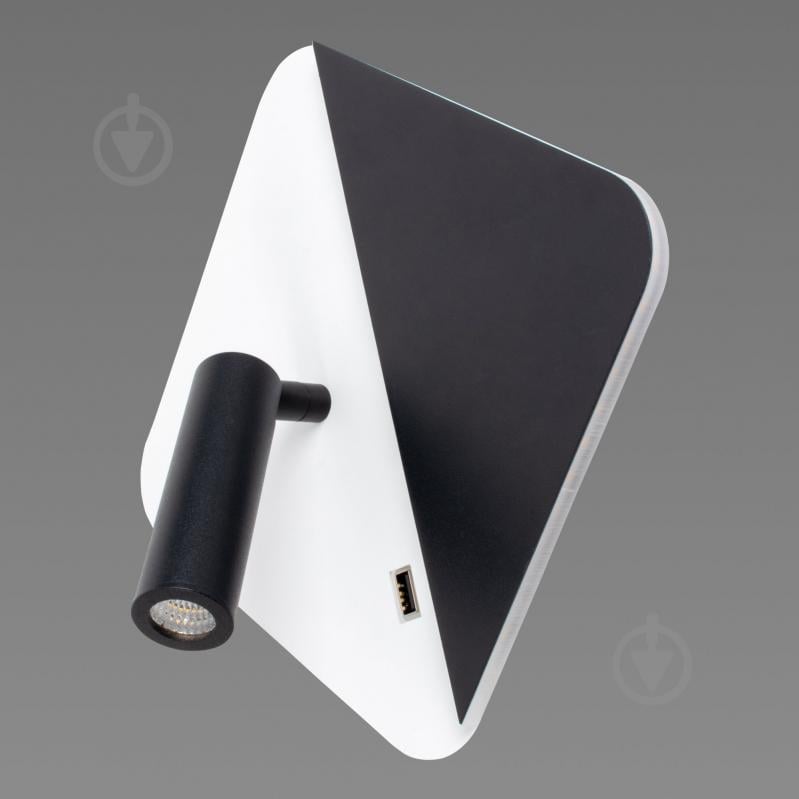 Бра Sirius 8926 S-USB 1x10 Вт без цоколя бело-черный 8926 - фото 2