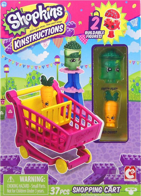 Конструктор Shopkins S1-2 Візочок 37 деталей, 2 шопкінса 37333 - фото 2