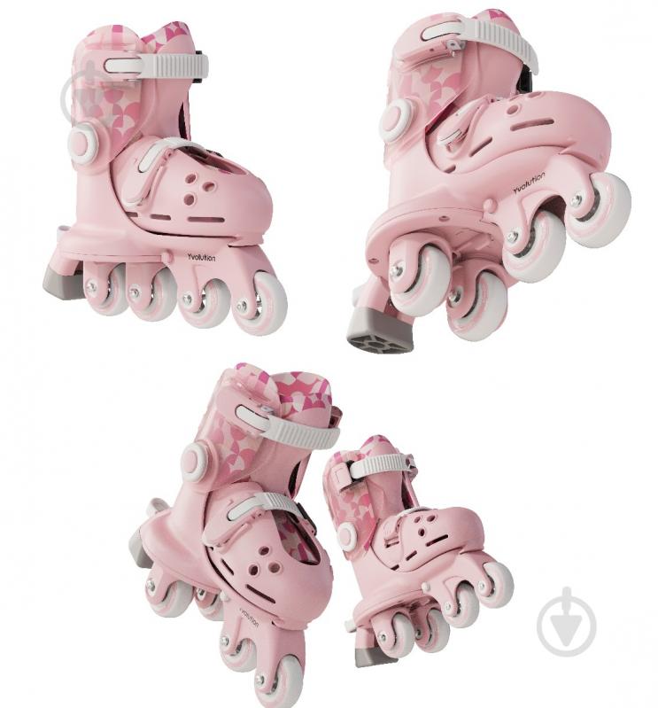 Роликовые коньки Yvolution Twista YR25P4 р. 24-28 розовый - фото 2