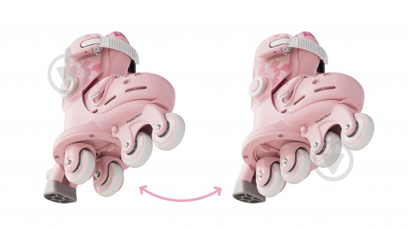 Роликовые коньки Yvolution Twista YR25P4 р. 24-28 розовый - фото 7