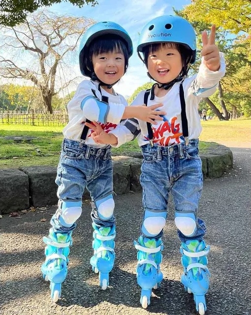 Роликовые коньки Yvolution Twista YC01B4 р. 30-34 голубой - фото 8