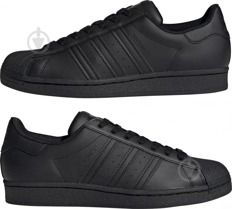 Кросівки чоловічі демісезонні Adidas SUPERSTAR EG4957 р.41 1/3 чорні - фото 6