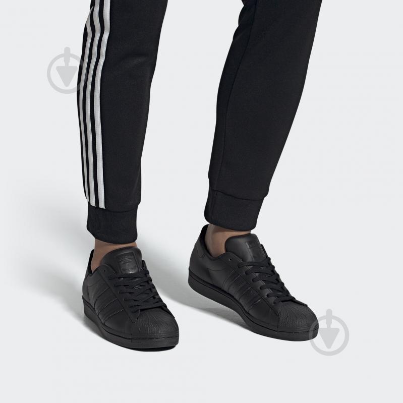 Кроссовки мужские демисезонные Adidas SUPERSTAR EG4957 р.43 1/3 черные - фото 12