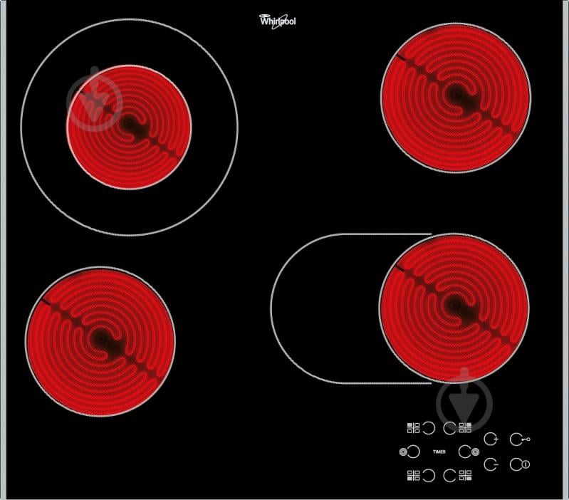 Варильна поверхня електрична Whirlpool AKT 8210 LX - фото 1