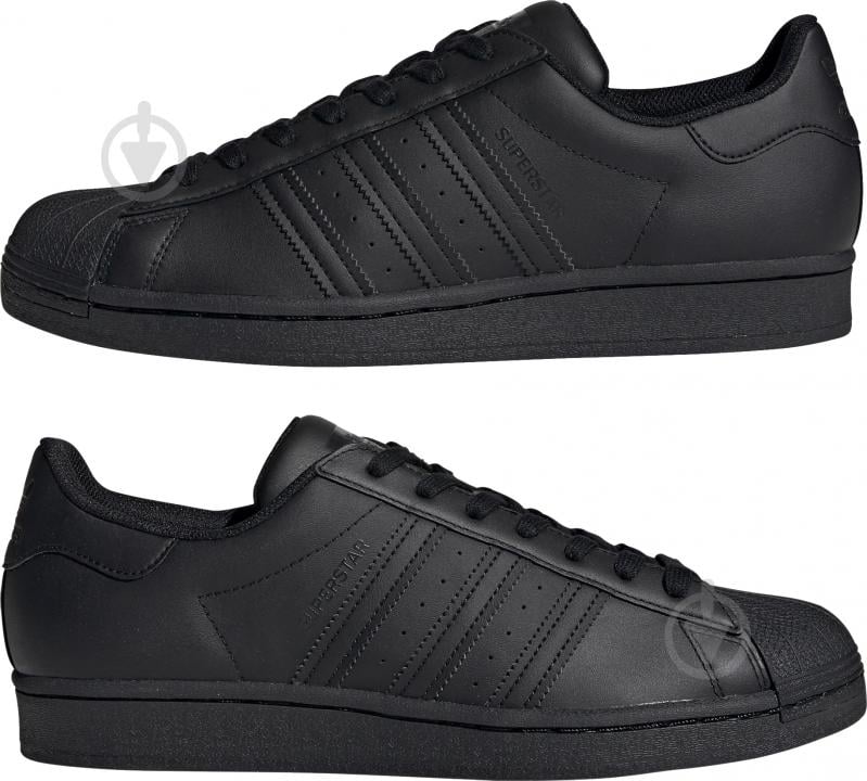 Кросівки чоловічі демісезонні Adidas SUPERSTAR EG4957 р.46 чорні - фото 6