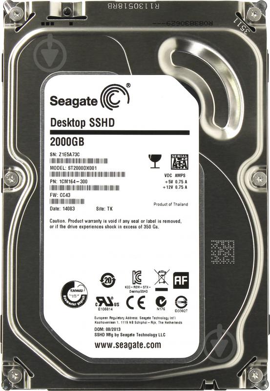 Жесткий диск Seagate 2 ТБ 3,5" SATA III (ST2000DX001) - фото 1