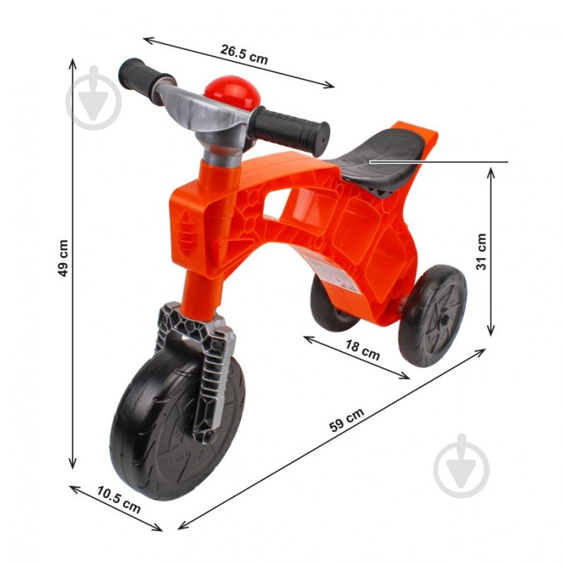 Ролоцикл ТехноК оранжевый 1645 - фото 2