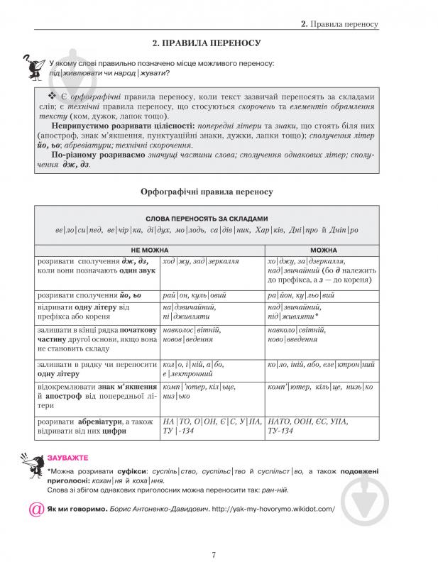 Книга Олександр Авраменко «Українська мова. Правопис у таблицях, тестові завдання. Доповнене видання» 978-617-7563-04-3 - фото 9