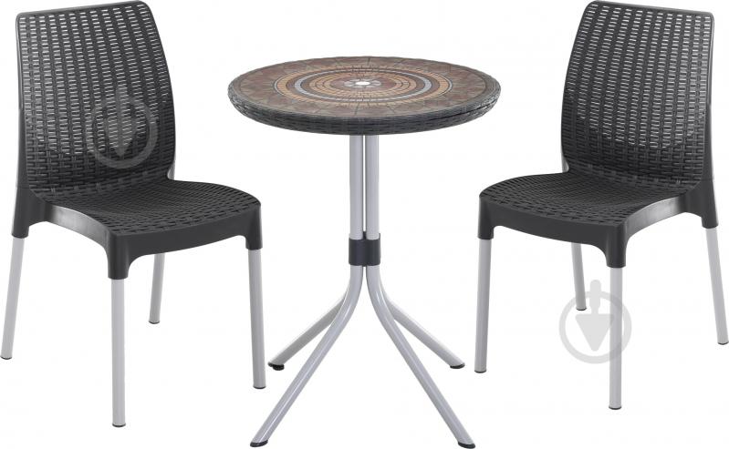 Комплект мебели Keter Chelsea антрацит антрацит - фото 1