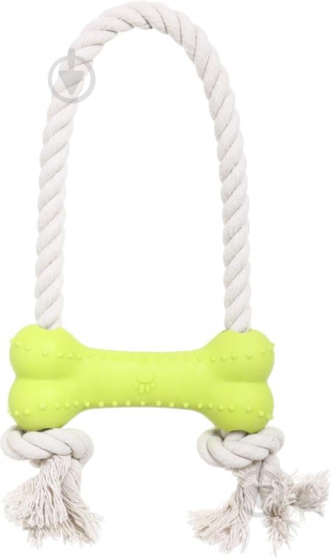 Игрушка для собак Dogs Collection Веревка с колесом/костью 25 см (491013640) - фото 1 Игрушка для собак Dogs Collection Веревка с колесом/костью 25 см (491013640) - фото 1