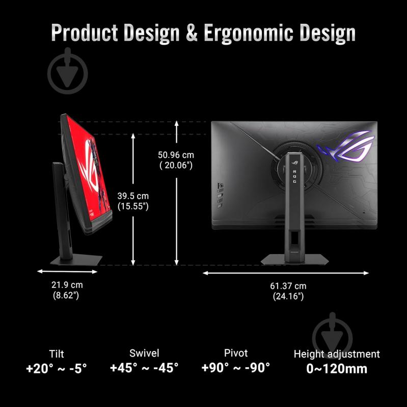 Монитор Asus ROG Strix 5K XG27JCG 27" (90LM0CE0-B01371) - фото 7