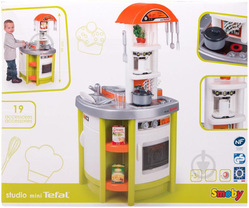 Игровой набор Smoby Кухня Tefal Studio Green Интерактивная 24810 - фото 2