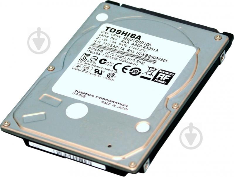 Жесткий диск TOSHIBA 1 ТБ 2,5" SATA II (MQ01ABD100 / PX1829E-1HJ0) - фото 2