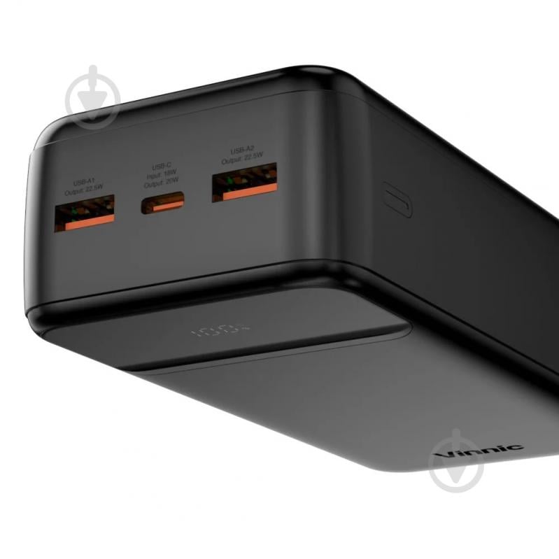 Повербанк Vinnic 30000 mAh black (4898338024579) LCD Power Display - фото 3