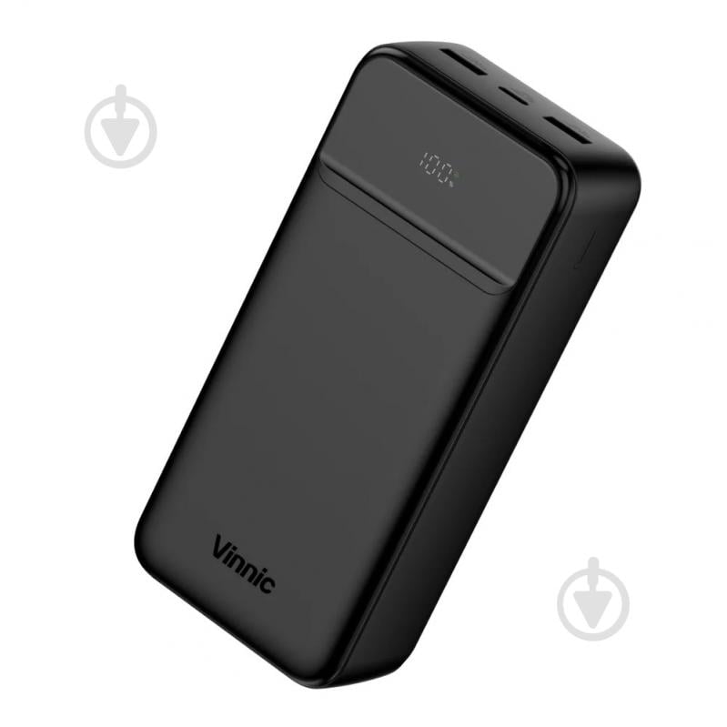 Повербанк Vinnic 30000 mAh black (4898338024579) LCD Power Display - фото 1