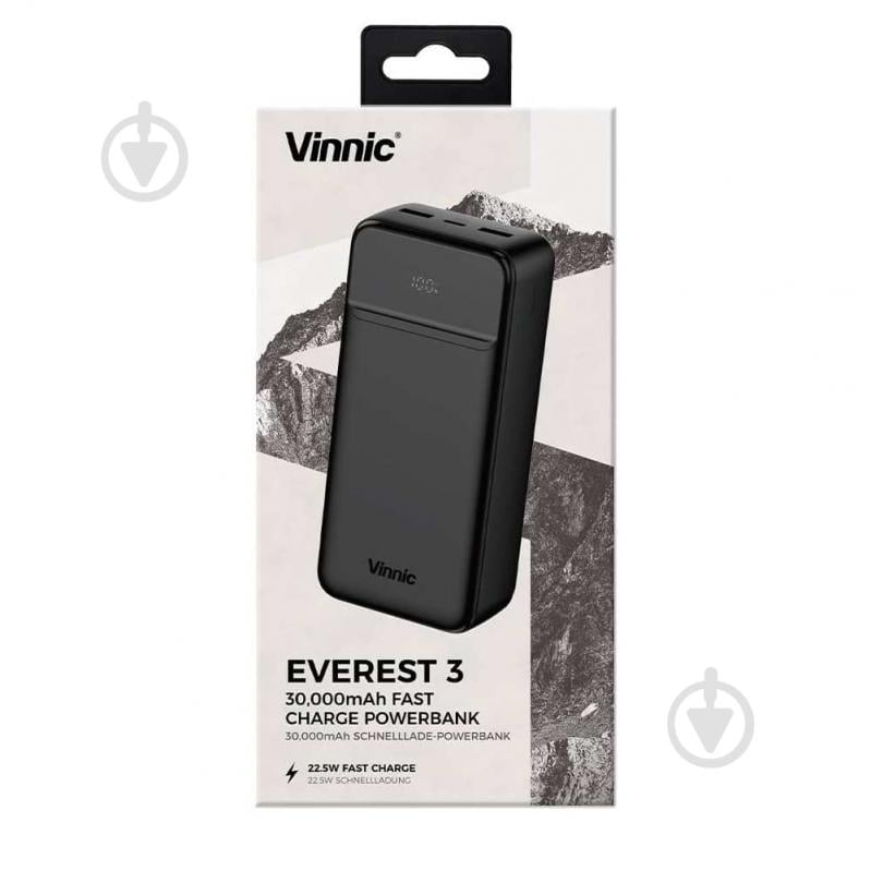 Повербанк Vinnic 30000 mAh black (4898338024579) LCD Power Display - фото 6