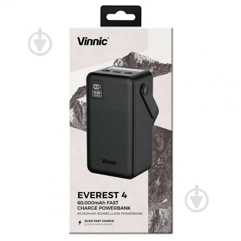 Повербанк Vinnic 60000 mAh black (4898338024586) EVEREST 4 Fast - фото 7