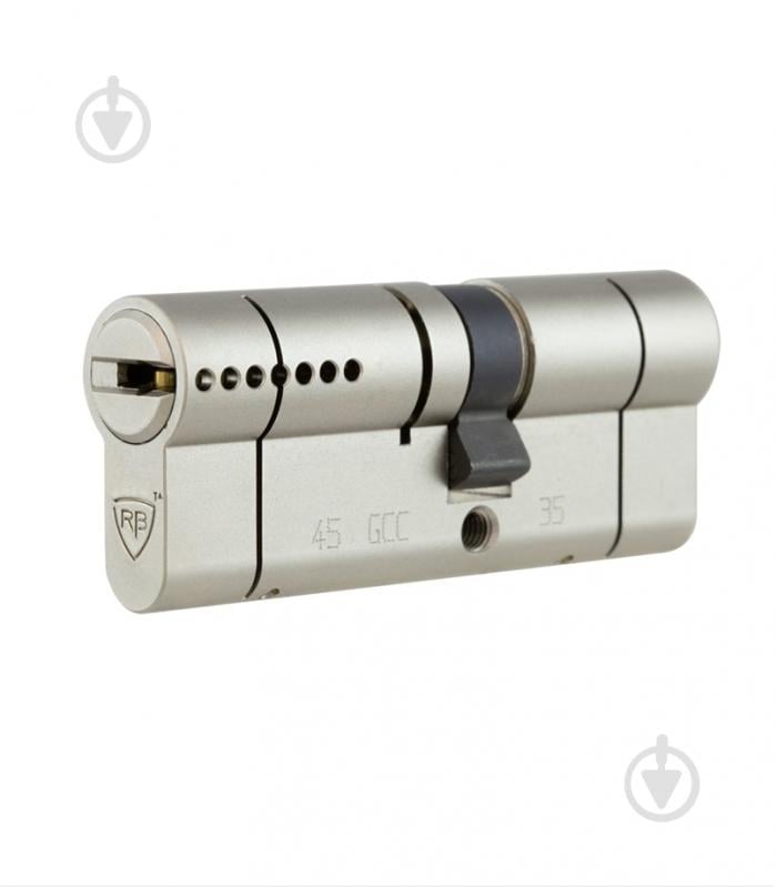 Цилиндр RB-LOCKS 35x65 ключ-ключ 100 мм никель сатин - фото 1