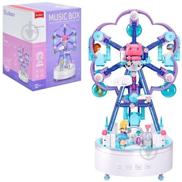 Конструктор Sluban Music Box Музична карусель Атракціон 620 дет. M38-B1170 - фото 1 Конструктор Sluban Music Box Музична карусель Атракціон 620 дет. M38-B1170 - фото 1