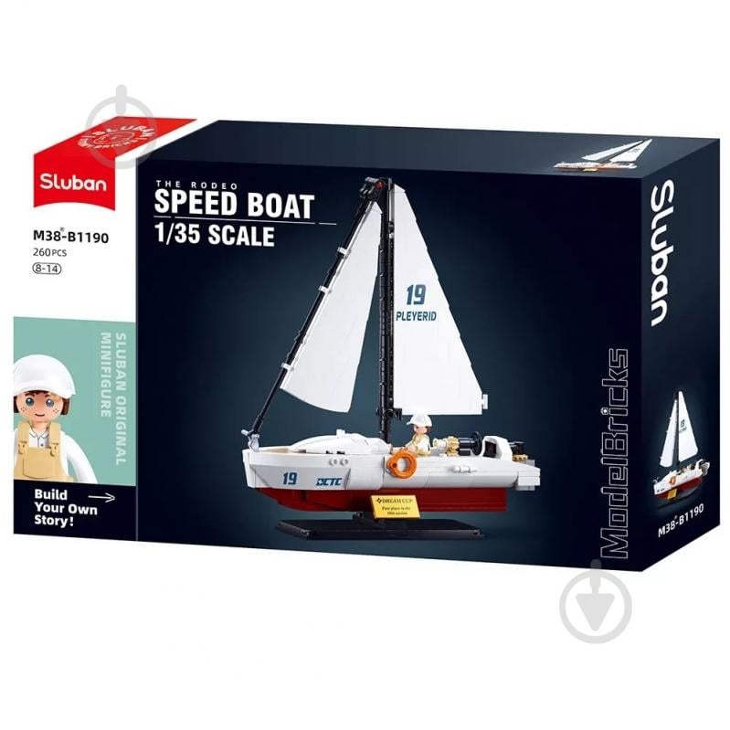 3D-конструктор Sluban Model Bricks Яхта 260 дет. M38-B1190 - фото 5 3D-конструктор Sluban Model Bricks Яхта 260 дет. M38-B1190 - фото 5