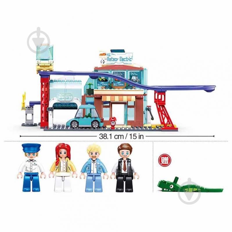 Конструктор Sluban Metropolis Магазин нових електроавтомобілів M38-B1262 - фото 3 Конструктор Sluban Metropolis Магазин нових електроавтомобілів M38-B1262 - фото 3