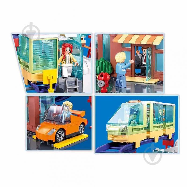 Конструктор Sluban Metropolis Магазин нових електроавтомобілів M38-B1262 - фото 4 Конструктор Sluban Metropolis Магазин нових електроавтомобілів M38-B1262 - фото 4