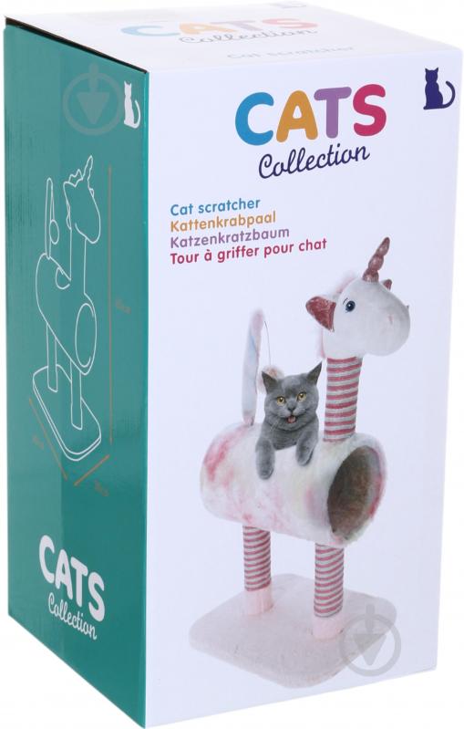 Кігтеточка Cats Collection Єдиноріг 30x40x85 см - фото 8