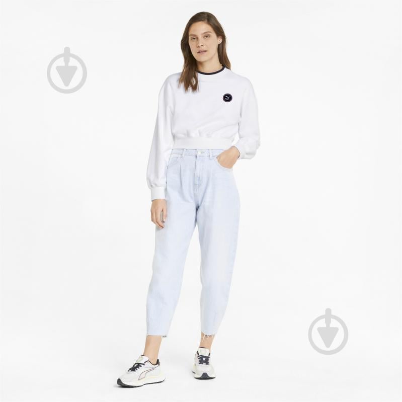 Свитшот Puma SWxP Crew TR 53356202 р. L белый - фото 3