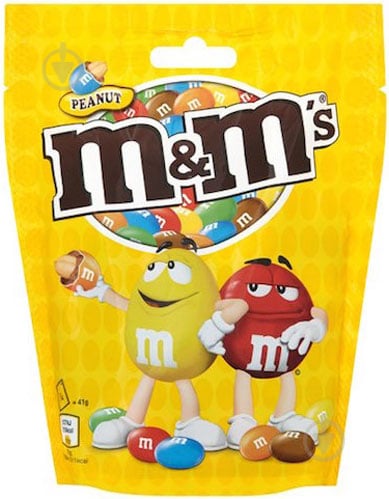 Драже M&M's з арахісом 125 г (5000159472531) - фото 1