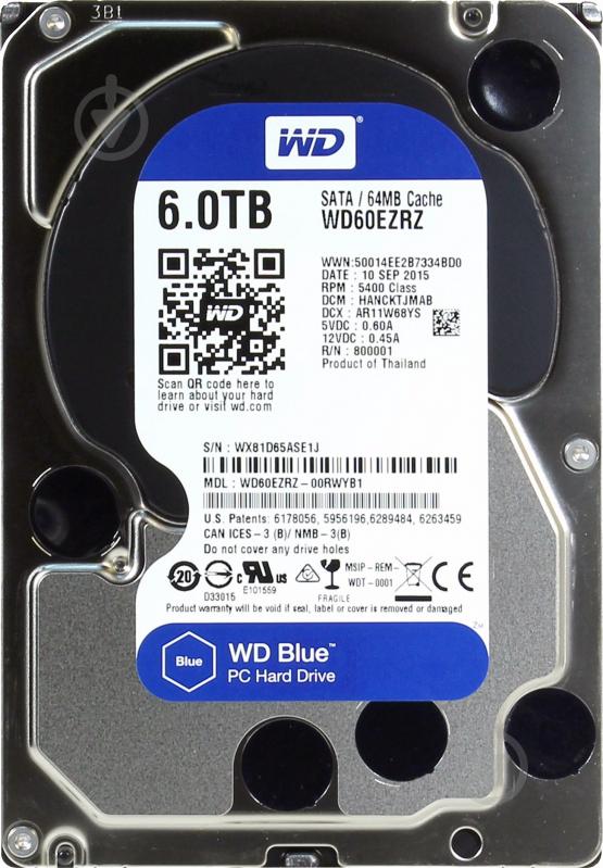 ᐉ Жорсткий диск Western Digital Blue 6 ТБ 3,5