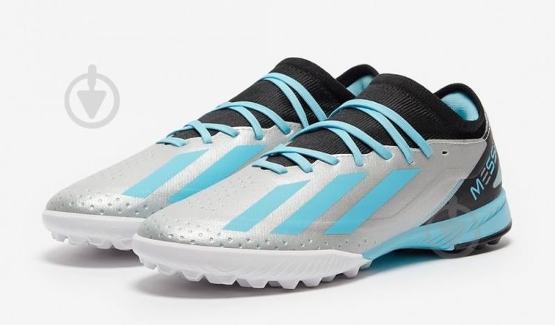 Бутси Adidas X Crazyfast Messi 3 TF IE4073 р.34,5 срібний - фото 3