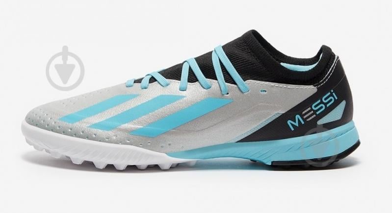 Бутси Adidas X Crazyfast Messi 3 TF IE4073 р.34,5 срібний - фото 1