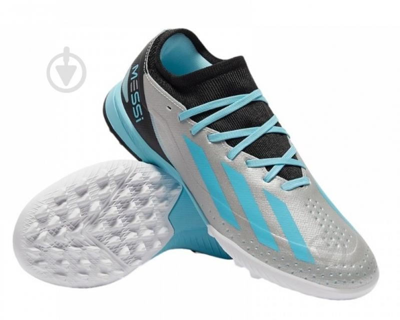 Бутси Adidas X Crazyfast Messi 3 TF IE4073 р.34,5 срібний - фото 5