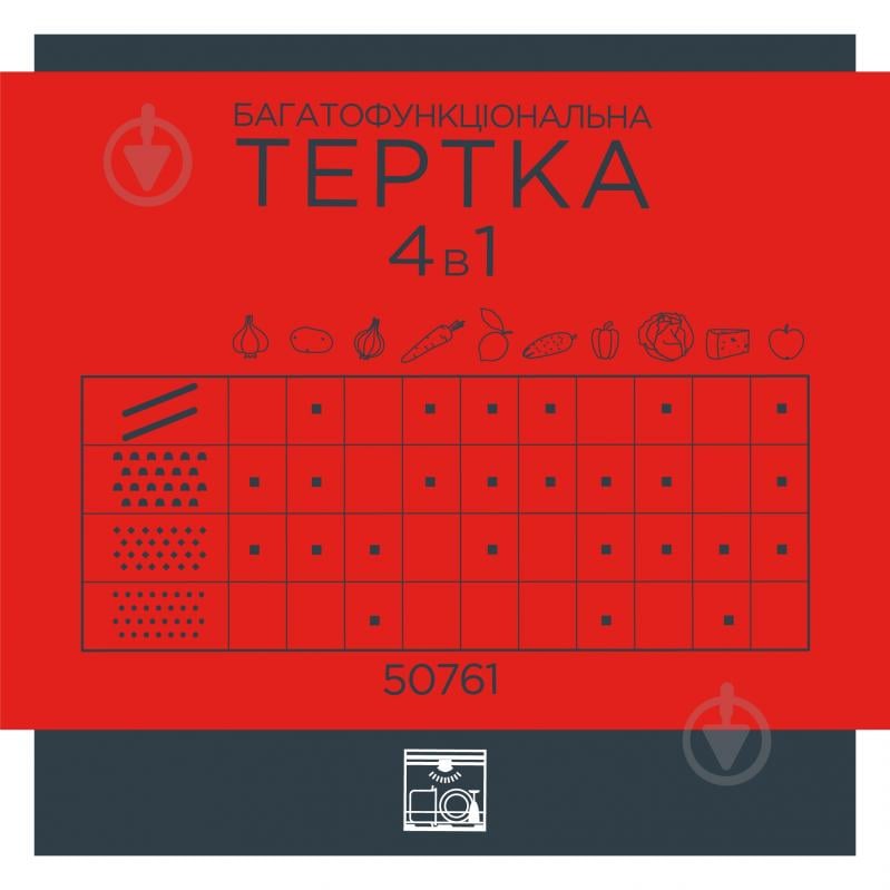Терка многофункциональная Vinzer 4 в 1 50761 - фото 4