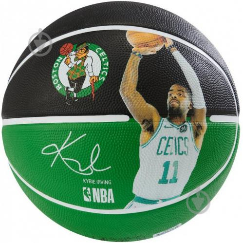 Баскетбольный мяч Spalding NBA Kyrie Irving Boston Celtics 83-847Z р. 7 зелено-черный - фото 1